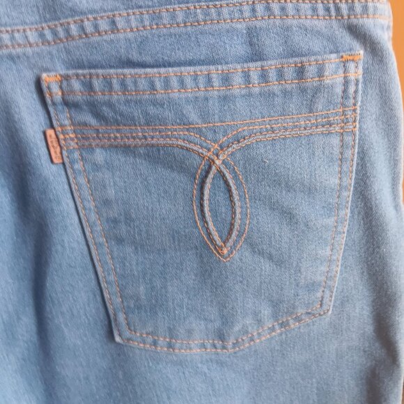 Vintage 80's Mens Levi's Bootcut Jeans 36x29 Soft Denim Embroidered Pocket USA - Picture 7 of 13